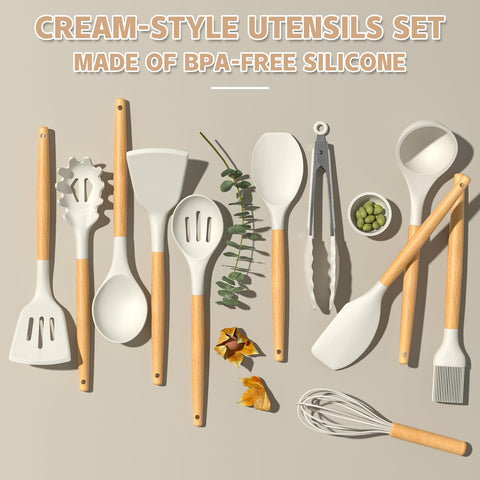 Umite Chef utensils featuring stainless steel core for added rigidity