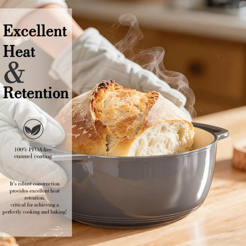 Umite Chef pot used on stovetop and in oven for versatile cooking.