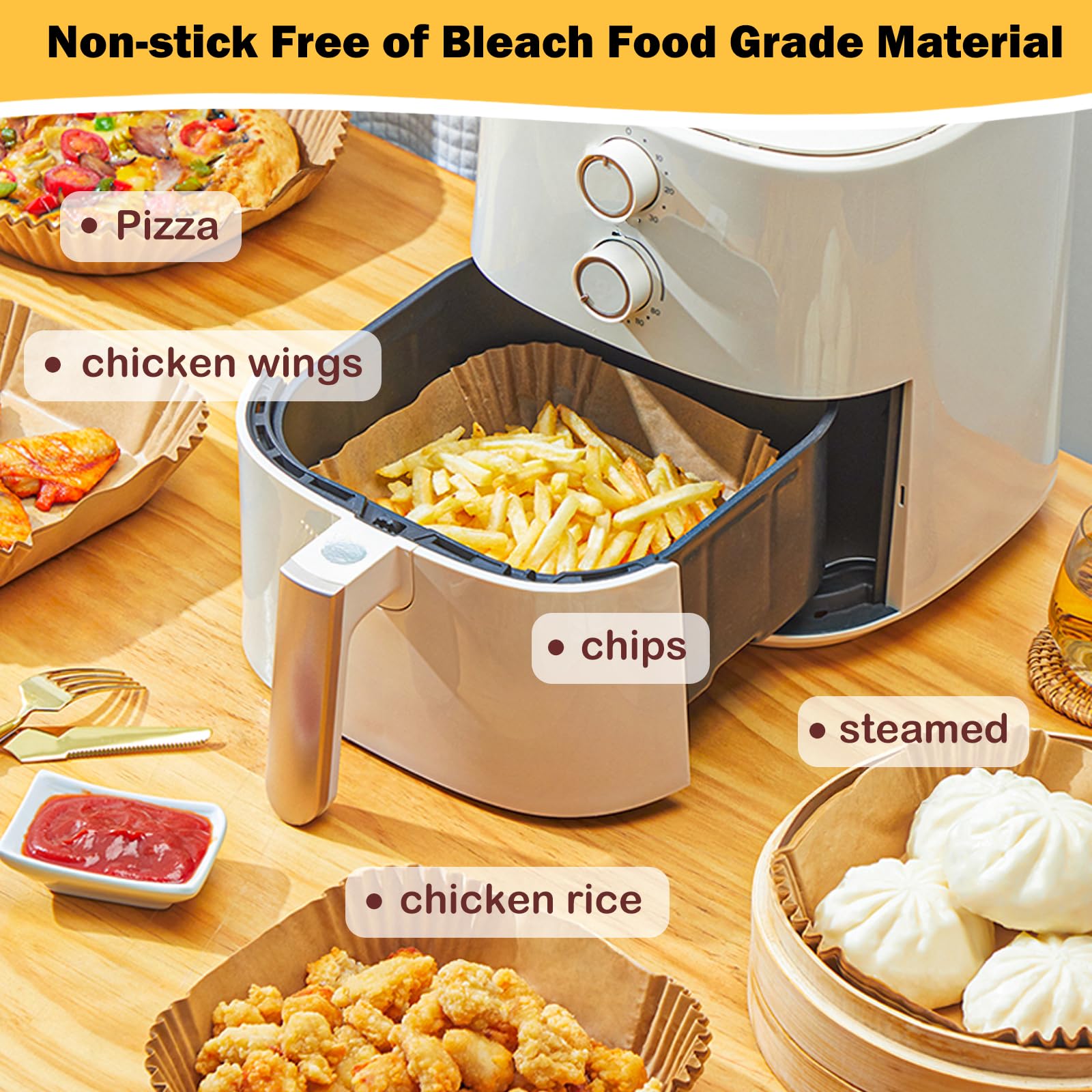 Umite Chef unbleached parchment liners available for direct-food use