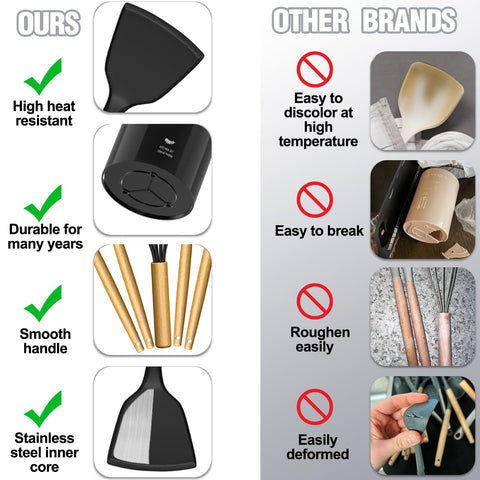 Umite Chef compact utensil holder keeps tools at arm's reach.