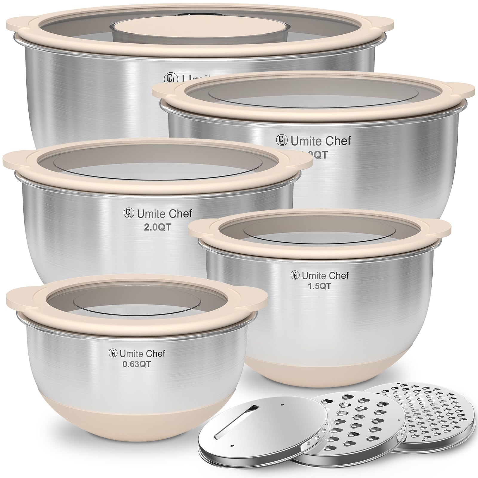 Umite Chef warp-proof lid seals liquids securely for storage.