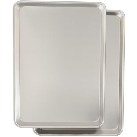 Umite Chef warp-resistant baking sheet set in assembly view for consistent heat and even browning.