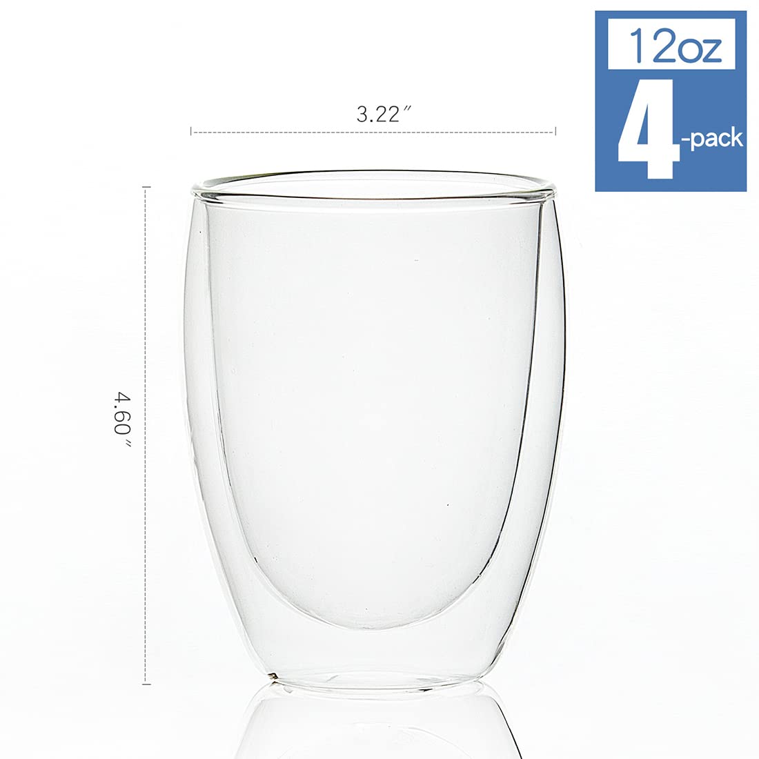 UMIZILI insulated glass cup highlights comfortable grip for hot beverages.