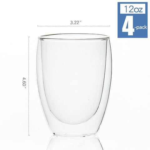 UMIZILI insulated glass cup highlights comfortable grip for hot beverages.