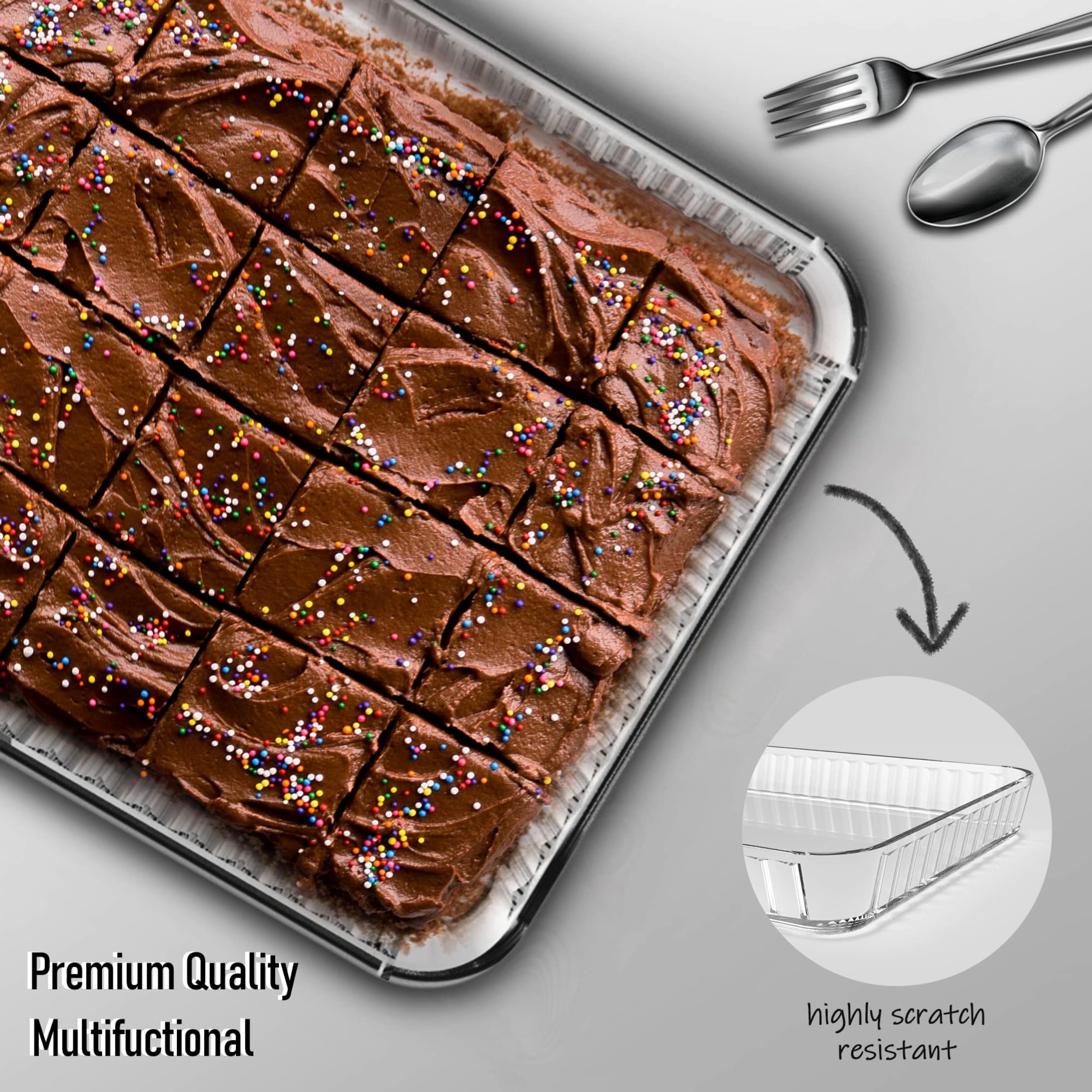 ums BPA-free glass pan, eco-friendly bakeware for home cooking
