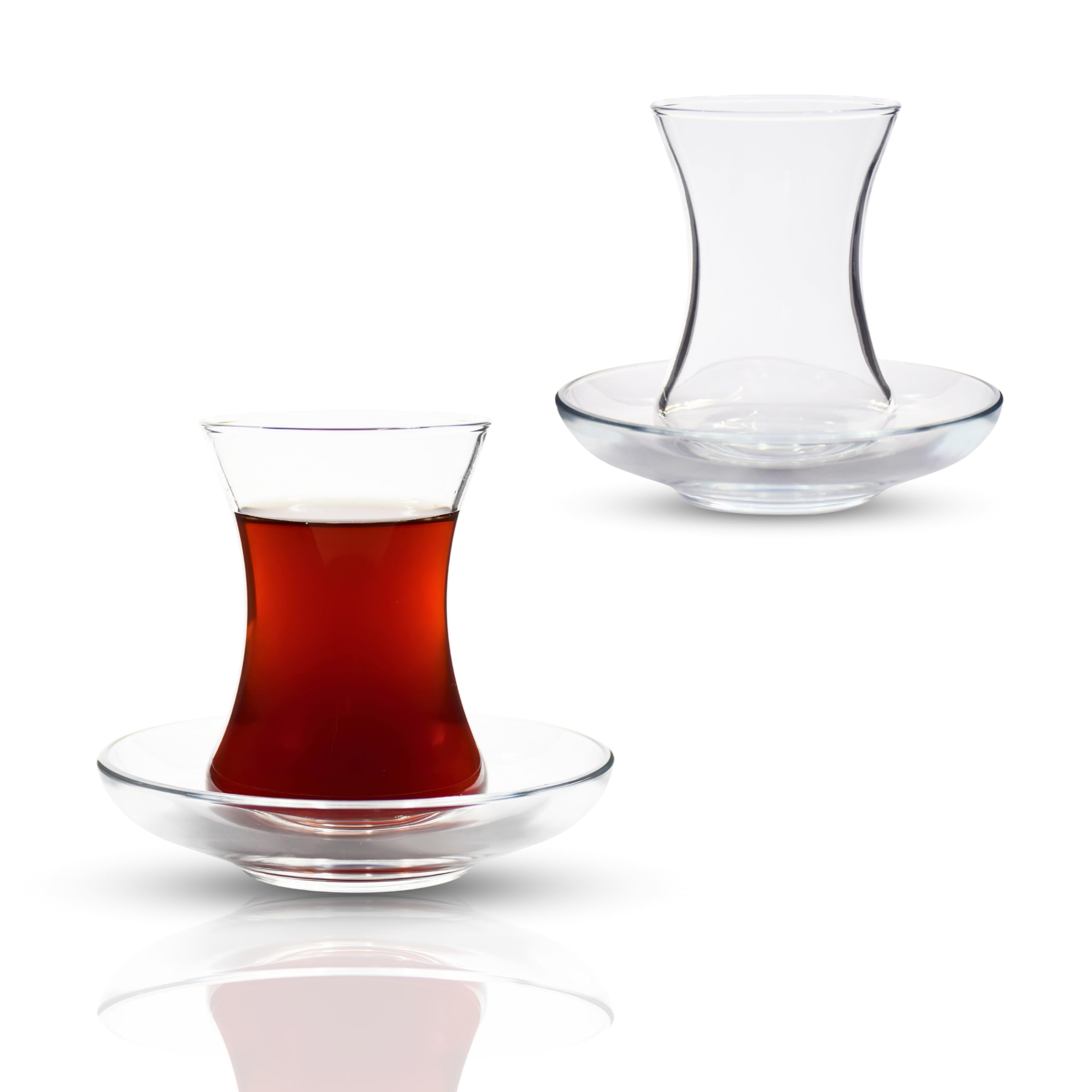 ums Turkish Tea Glass Set tulip design suits both cold and hot seasons