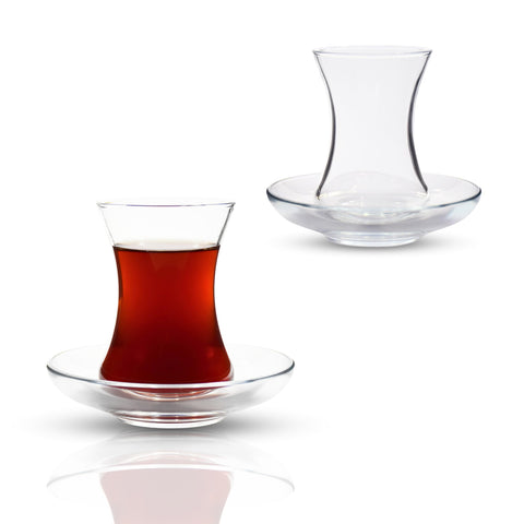 ums Turkish Tea Glass Set tulip design suits both cold and hot seasons