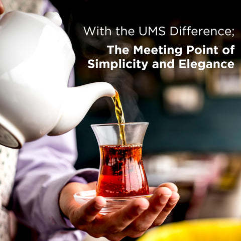ums Turkish Tea Glass Set transparent glass lets you enjoy the tea color