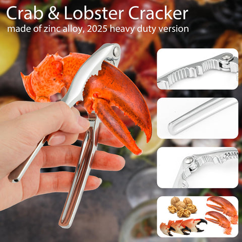UNBOXING MOMENTS ergonomic picks complement crackers for efficient meat extraction.