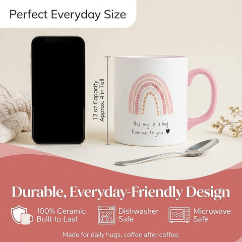 Unboxme Gifts Hug in a Mug microwave-safe for daily use.