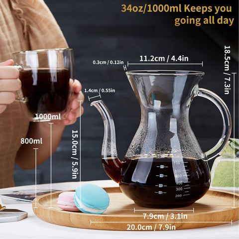 Unbreakable double stainless filter supports even extraction