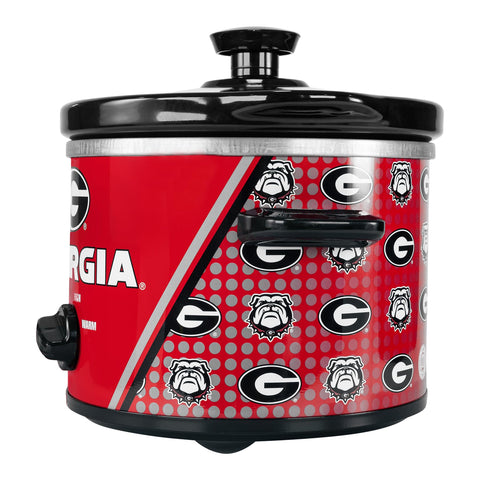 Uncanny Brands Georgia Bulldogs 2qt slow cooker licensed product for fans