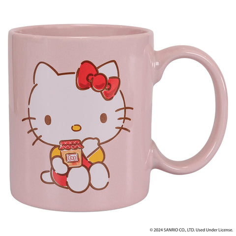 Uncanny Brands Hello Kitty coffee maker shown in a modern kitchen