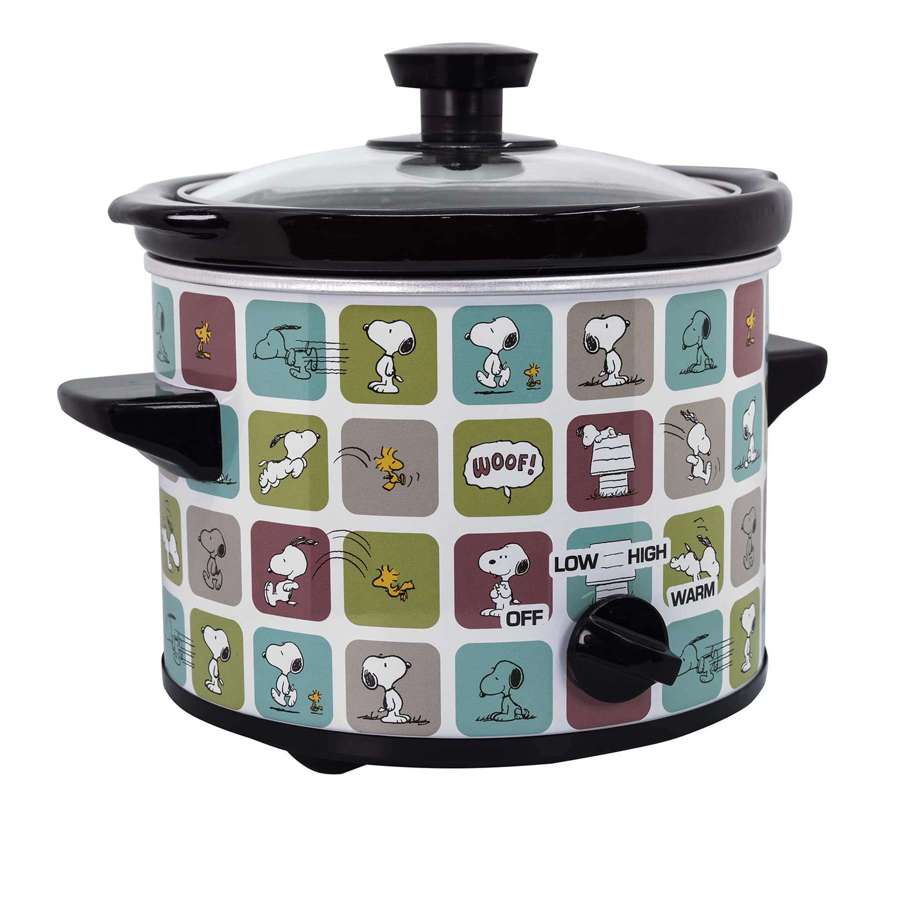 Uncanny Brands Peanuts slow cooker aluminum housing with full color wrap