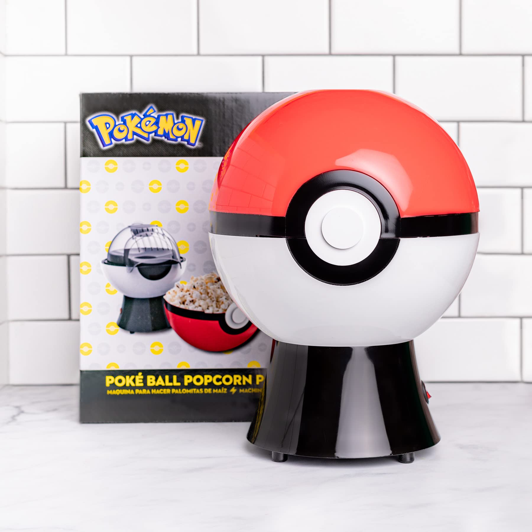 Uncanny Brands Poké Ball Popcorn Maker playful design appeals to Pokémon fans