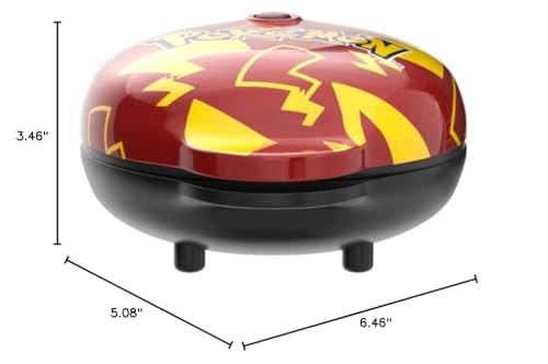 Uncanny Brands Pokémon Pikachu mini waffle maker officially licensed by Pokémon