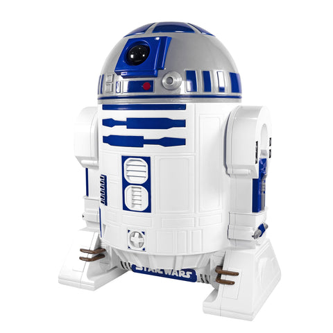 Uncanny Brands R2D2 popcorn maker interior and chute are easy to clean