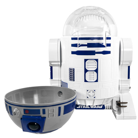 Uncanny Brands R2D2 popcorn maker uses hot air popping for oil-free crisp popcorn