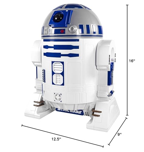 Uncanny Brands R2D2 popcorn maker's detachable head serves as a serving bowl for gatherings