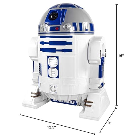 Uncanny Brands R2D2 popcorn maker's detachable head serves as a serving bowl for gatherings