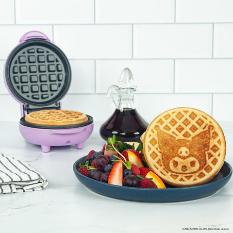 Official Sanrio licensed waffle maker by Uncanny Brands, authentic character styling.