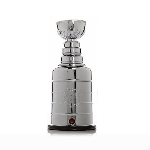 Uncanny Brands Stanley Cup Popcorn Maker assembly view showing quick, oil-free popping for movie nights