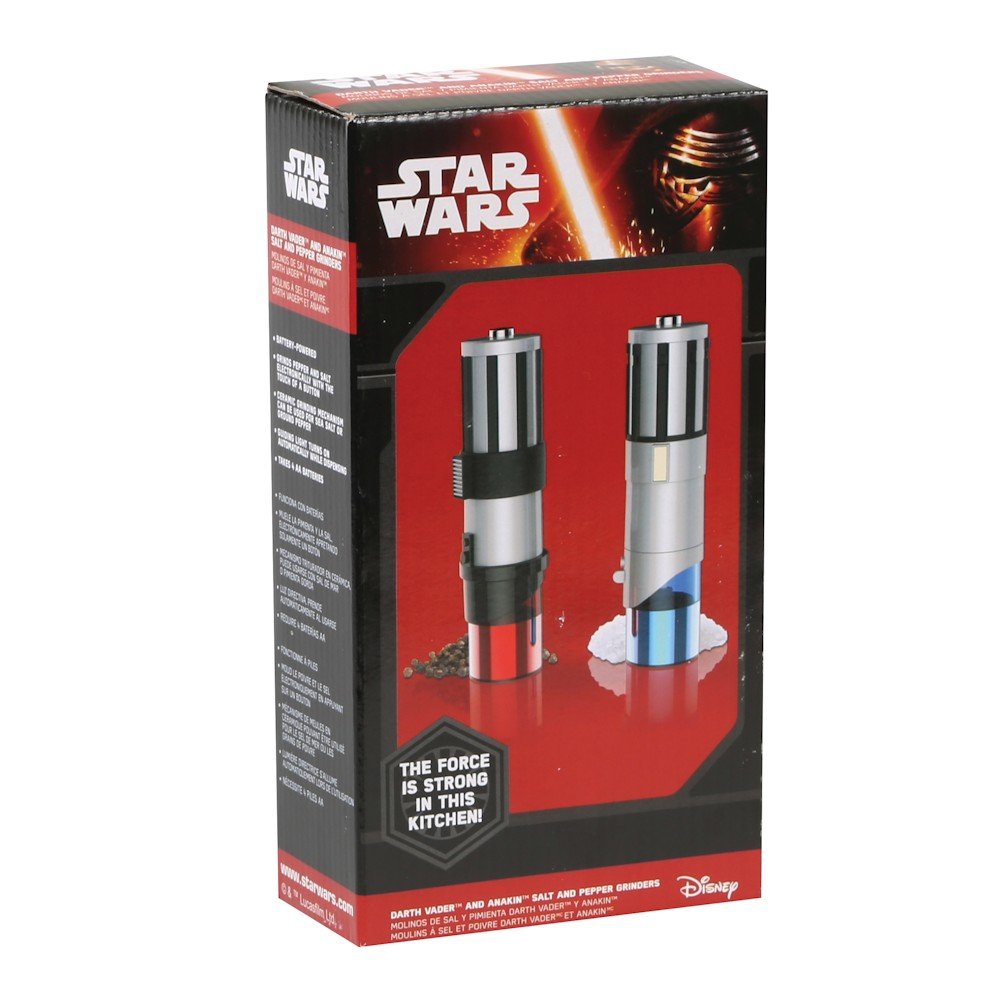Uncanny Brands Lightsaber Grinder Bottom Light guides precise seasoning at the table