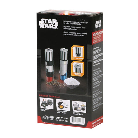 Uncanny Brands Lightsaber Grinder Spill-Proof Cap keeps salt and pepper fresh