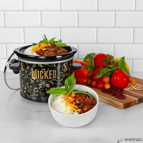 Uncanny Brands Wicked 2Qt slow cooker assembly view shows versatile one-pot setup.
