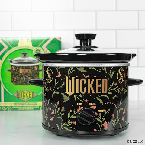 Uncanny Brands Wicked 2Qt slow cooker compact-design on counter saves space.