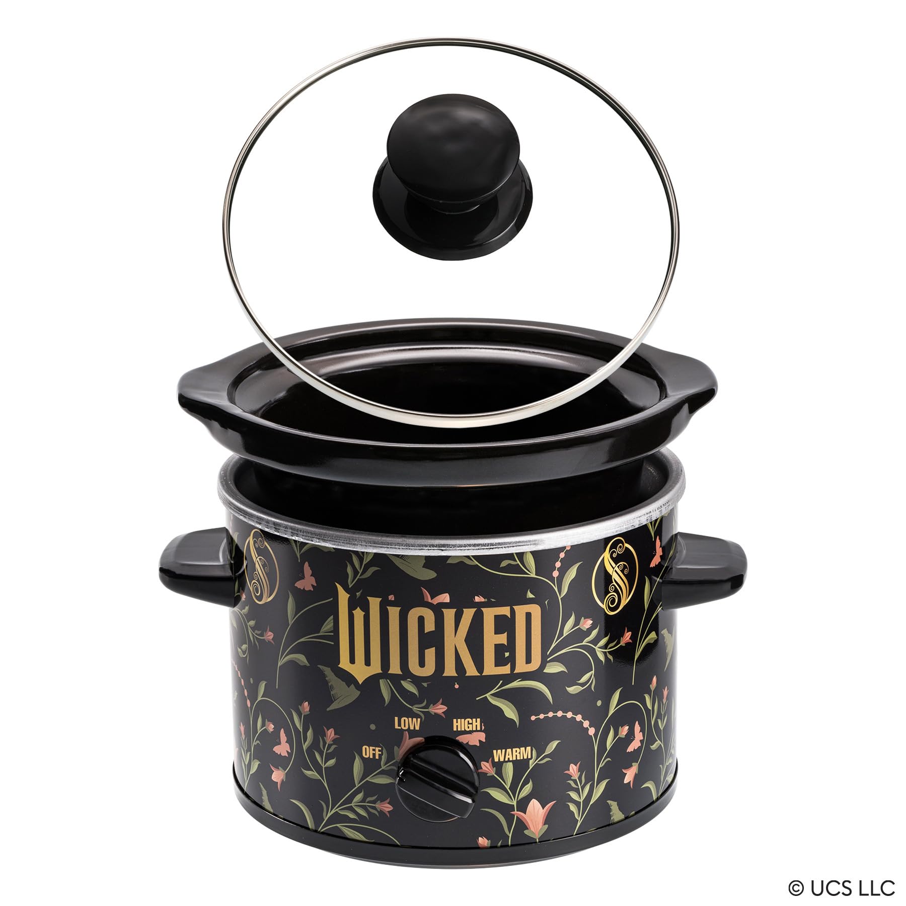 Uncanny Brands Wicked 2Qt slow cooker lid-view highlights easy access.