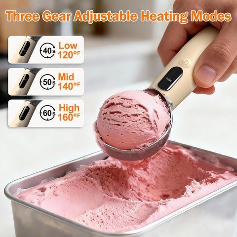 Undersary ergonomic handle supports comfortable, easy scooping