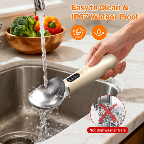 Undersary IP67 waterproof head resistant to splashes during use