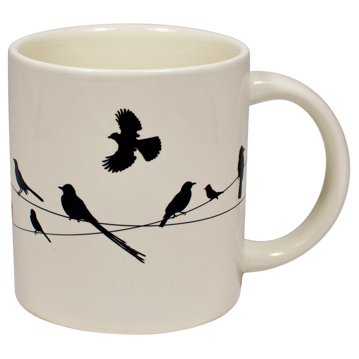 The Unemployed Philosophers Guild birds-on-a-wire design enhances morning routines.