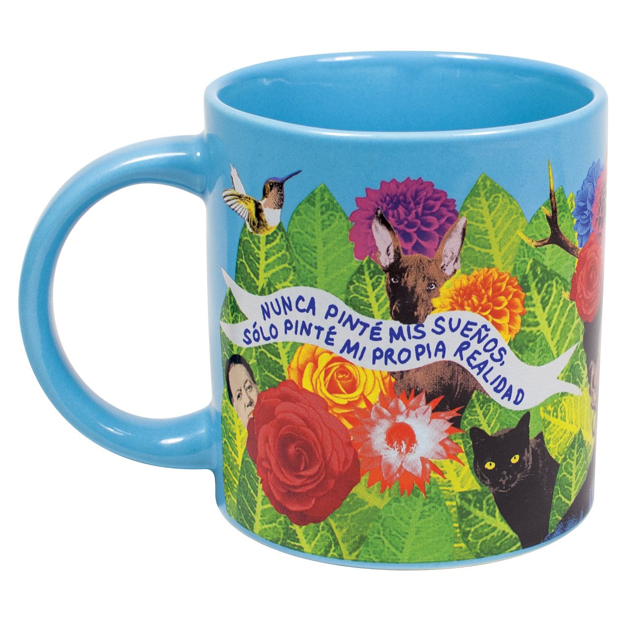 The Unemployed Philosophers Guild Frida Kahlo Dreams Mug as an artful desk accessory