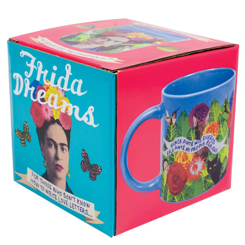The Unemployed Philosophers Guild Frida Kahlo Dreams Mug dishwasher-safe for easy cleanup