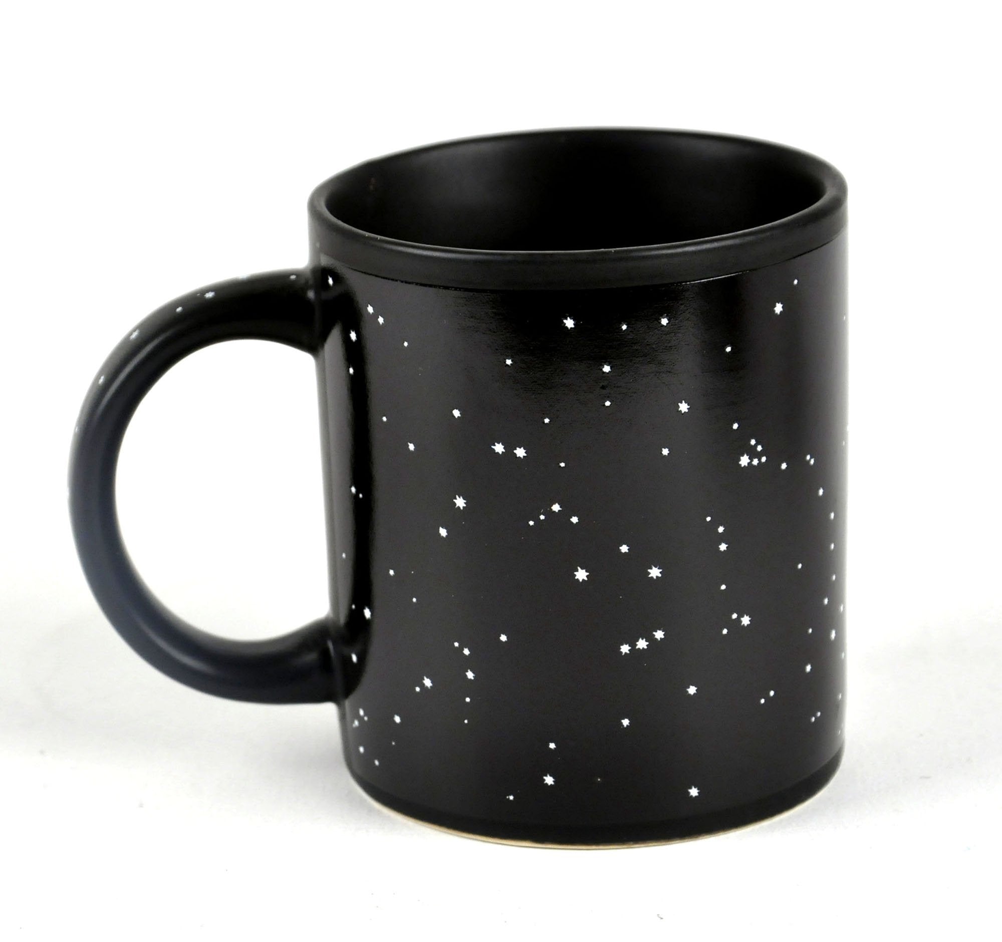 The Unemployed Philosophers Guild mug reveals Perseus with hot liquid for tea breaks.