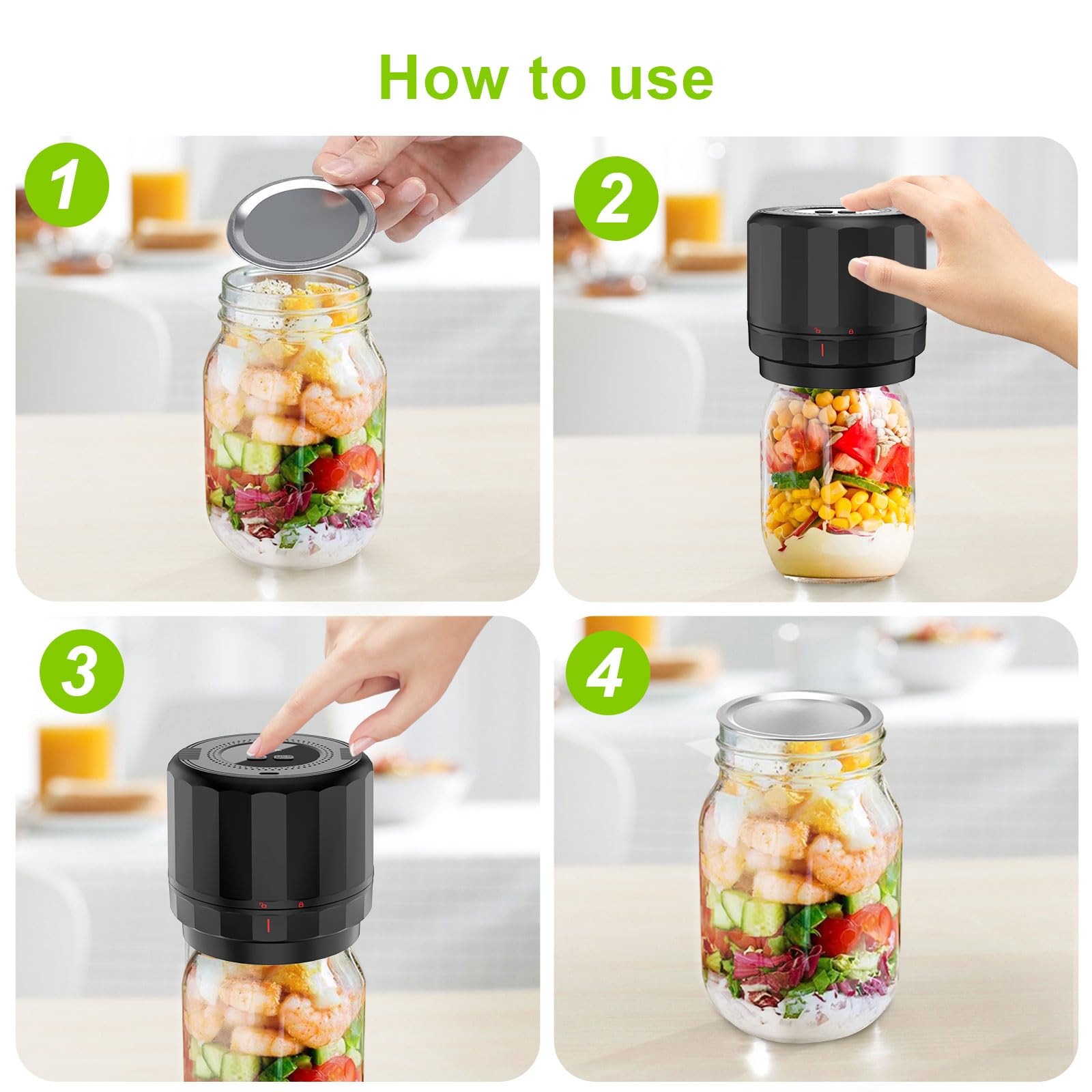 UNERVER M11 compact portable kit ideal for travel, camping, and home use to keep foods fresh.