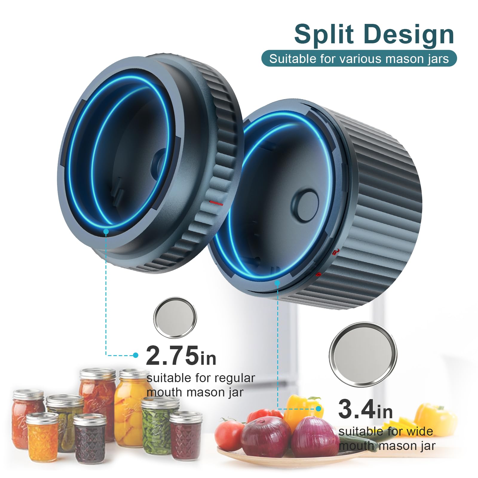 UNERVER M12 regular-mouth lids kit for versatile canning