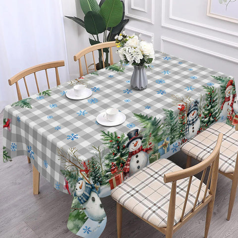 Unibyby winter tablecloth machine washable and wrinkle resistant for daily use