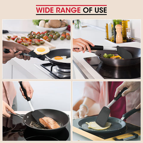 Unicook medium silicone spatula ideal for eggs and burgers.