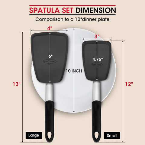 Unicook soft silicone head protects non-stick cookware.