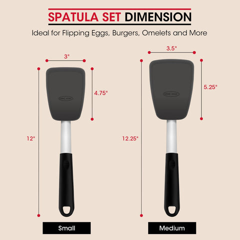 Unicook durable stainless-steel core adds strength to the spatula.