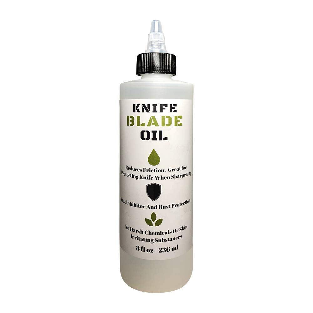 UniKitchen Premium Knife Oil bottle pour for easy application and blade protection.