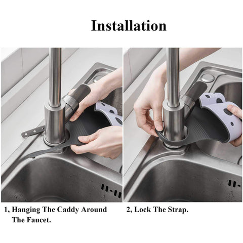 UNIKON sink caddy keeps kitchen and bathroom organized