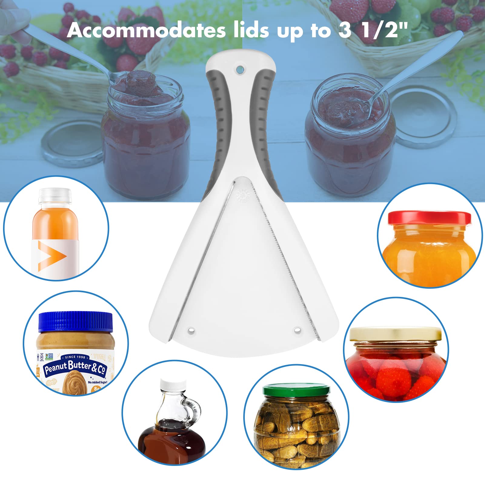 UNINAI jar opener non-slip grip for secure lid turns.
