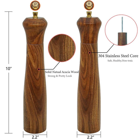 UNIOVC pepper mill top detail showing refillable design