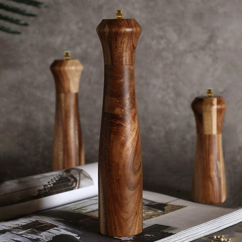 UNIOVC refillable salt pepper grinder with easy top-fill