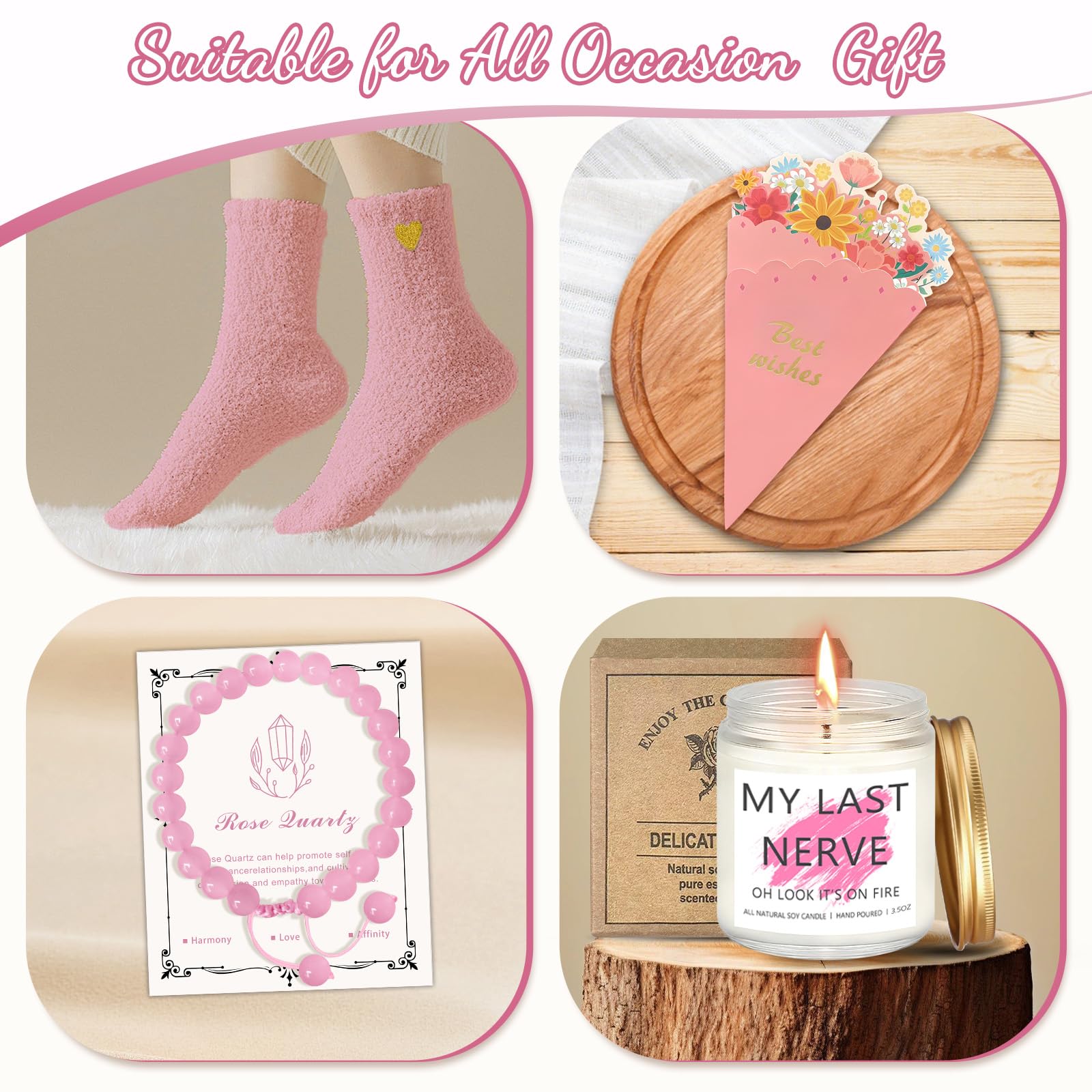 Unipinkart bracelets with card for a keepsake gift