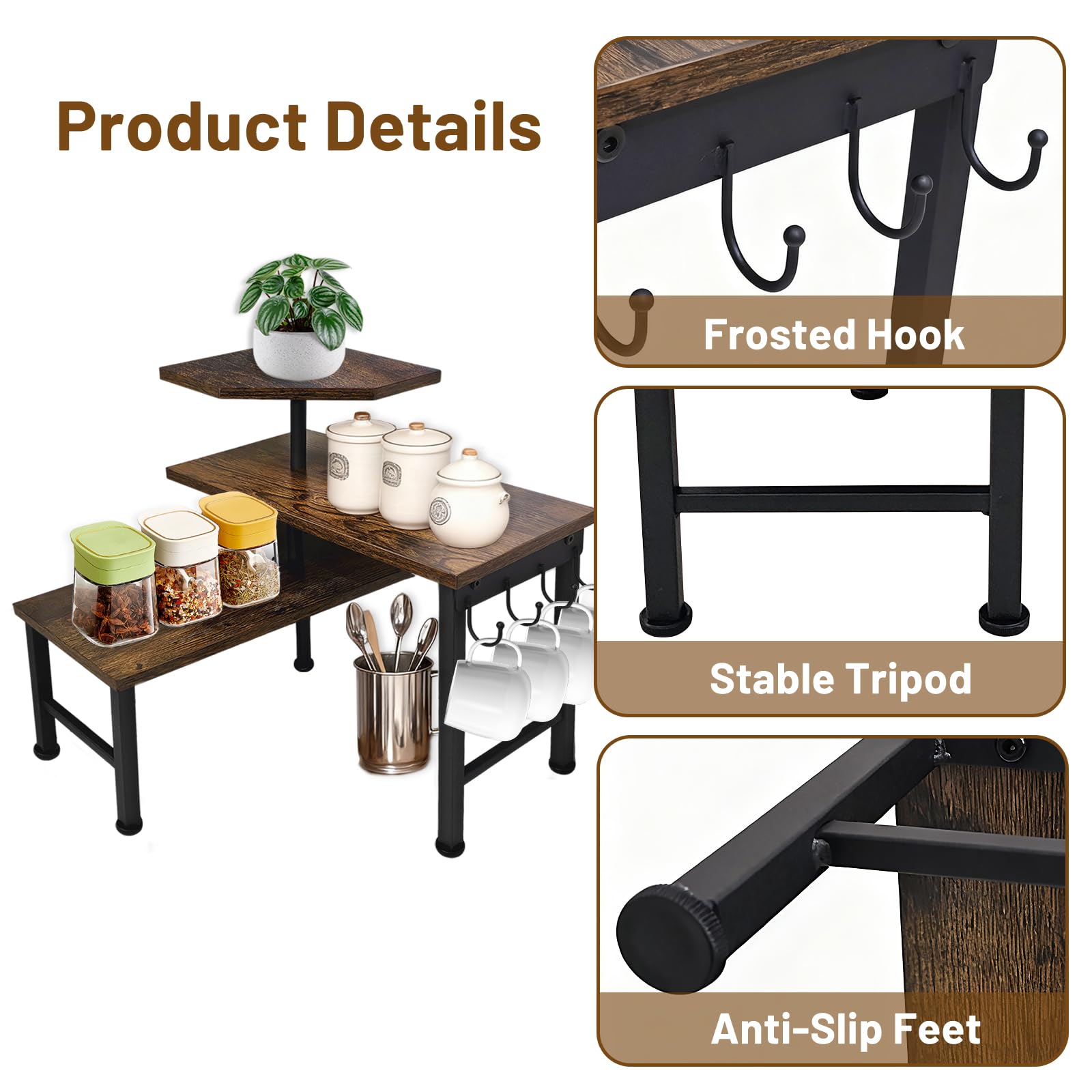 Uniqcovosa bathroom countertop organizer keeps essentials neatly within reach.